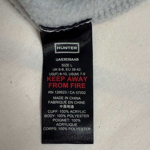 Hunter Boot Beige Cable Knit Tall Boot Liners - Picture 3 of 3